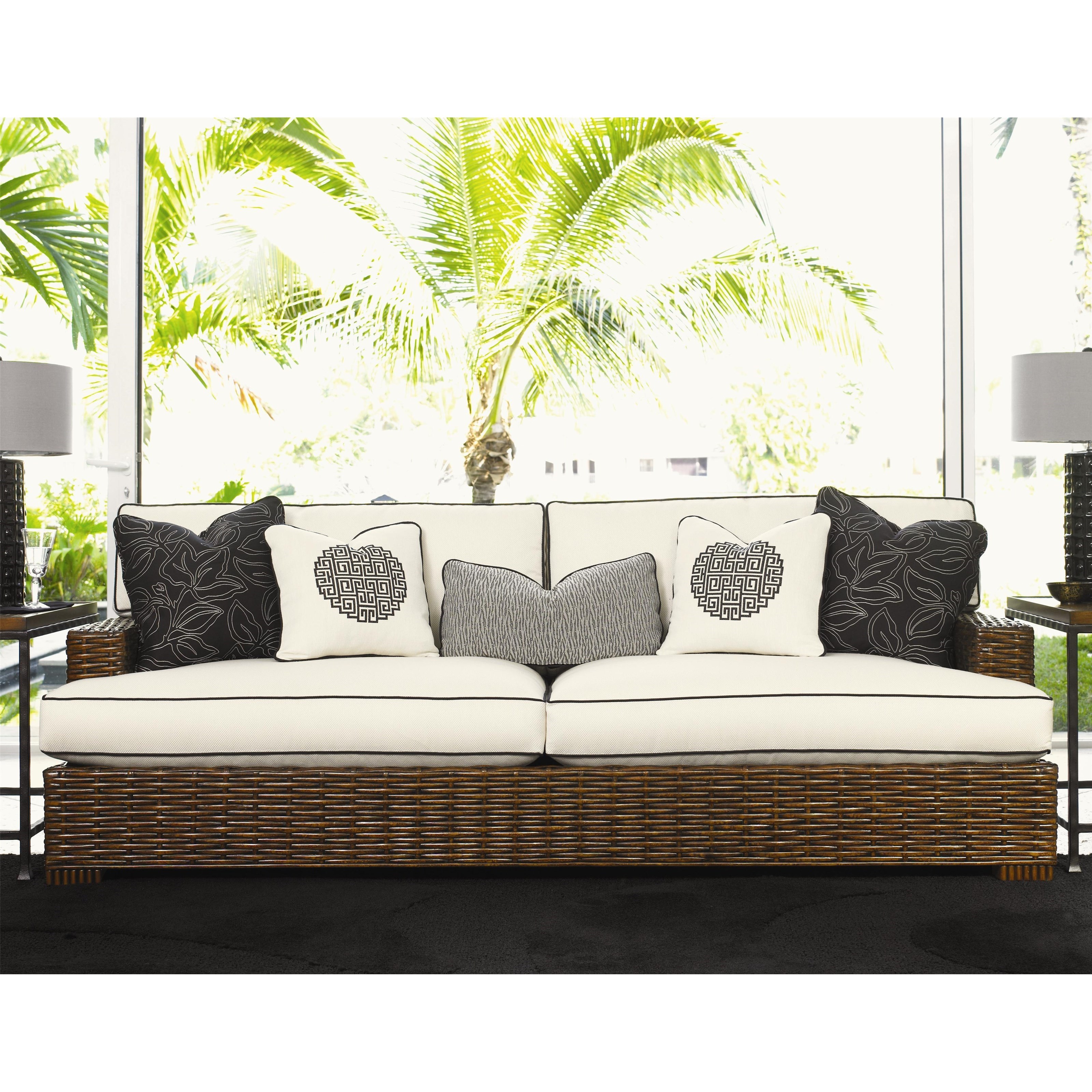 Tommy Bahama Home Ocean Club 179233 Woven Split Rattan Salina Sofa